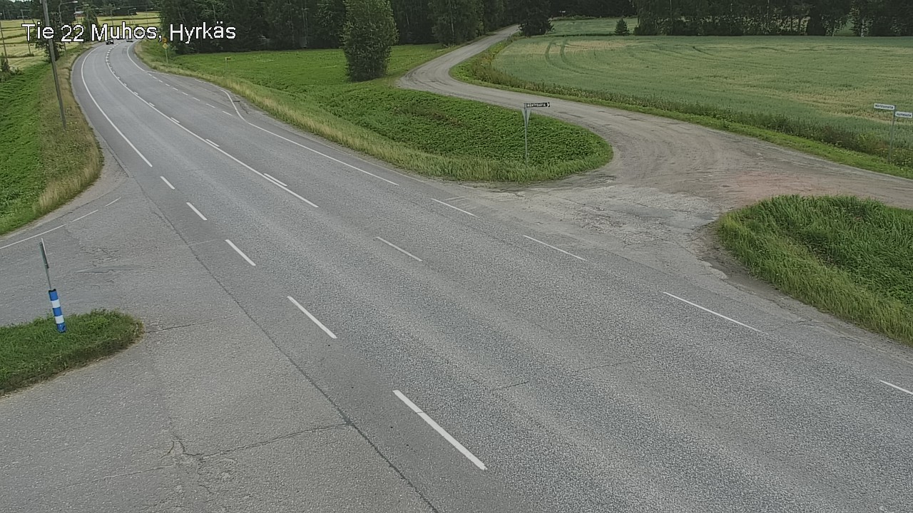 Kelikamerat Kuva Tie 22 Muhos, Hyrkäs, Muhos, Pohjois-Pohjanmaa
