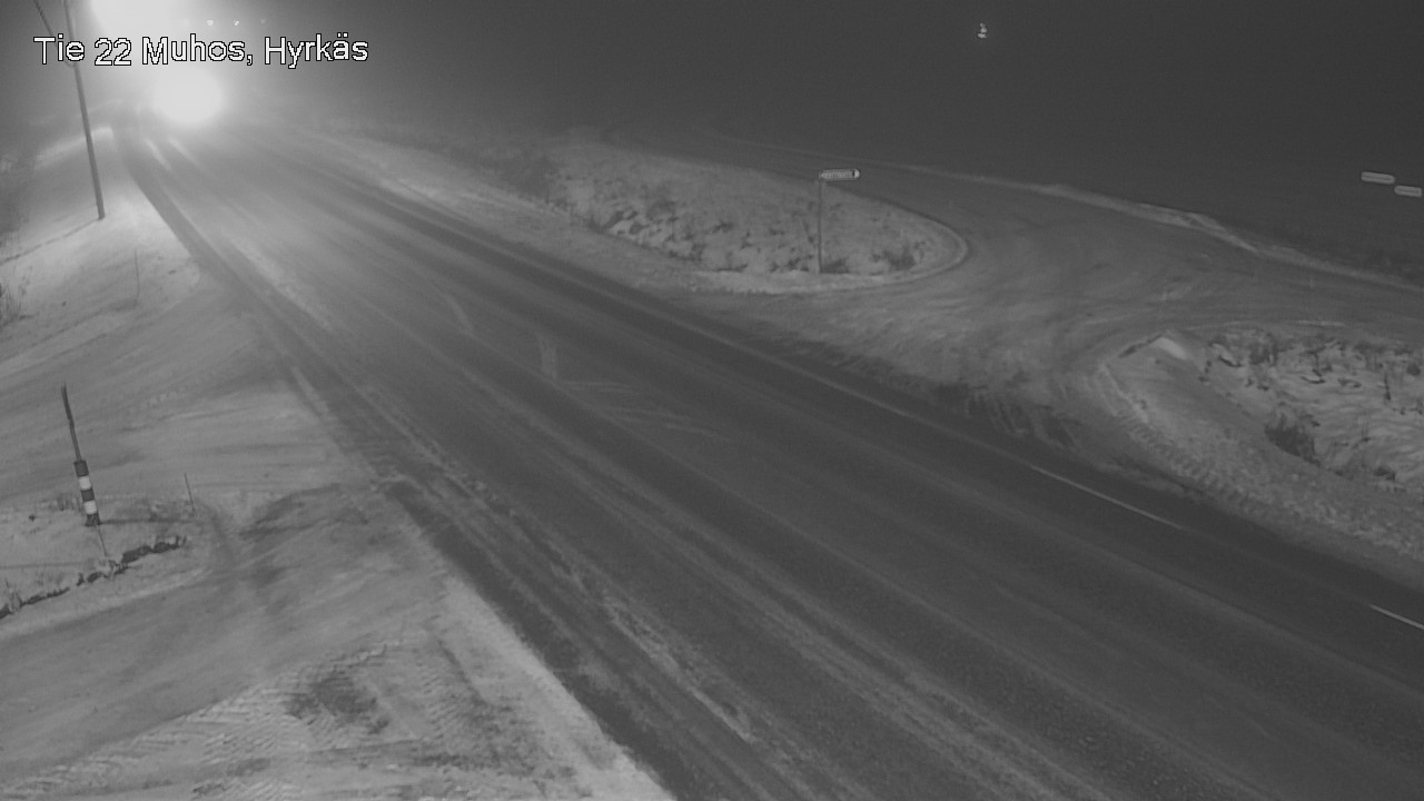 Weather Camera Image Road 22 Muhos, Hyrkäs, Muhos, Pohjois-Pohjanmaa