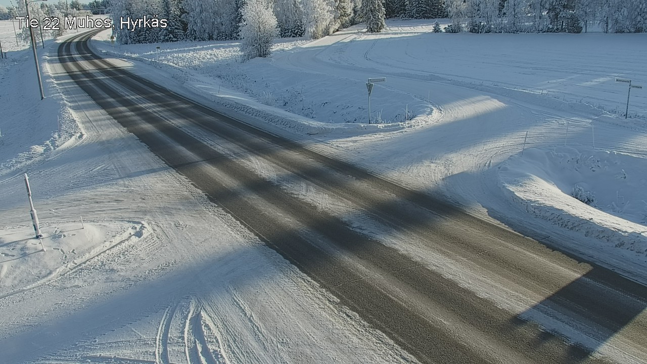 Weather Camera Image Road 22 Muhos, Hyrkäs, Muhos, Pohjois-Pohjanmaa