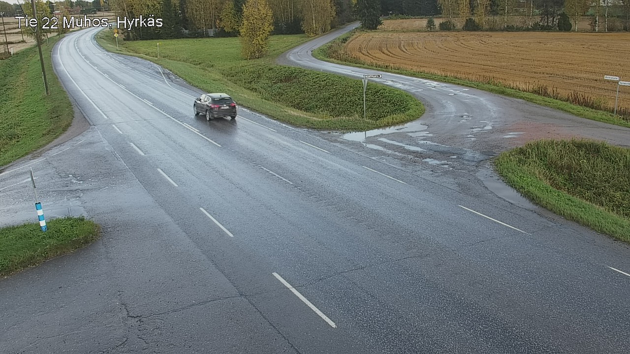 Weather Camera Image Road 22 Muhos, Hyrkäs, Muhos, Pohjois-Pohjanmaa