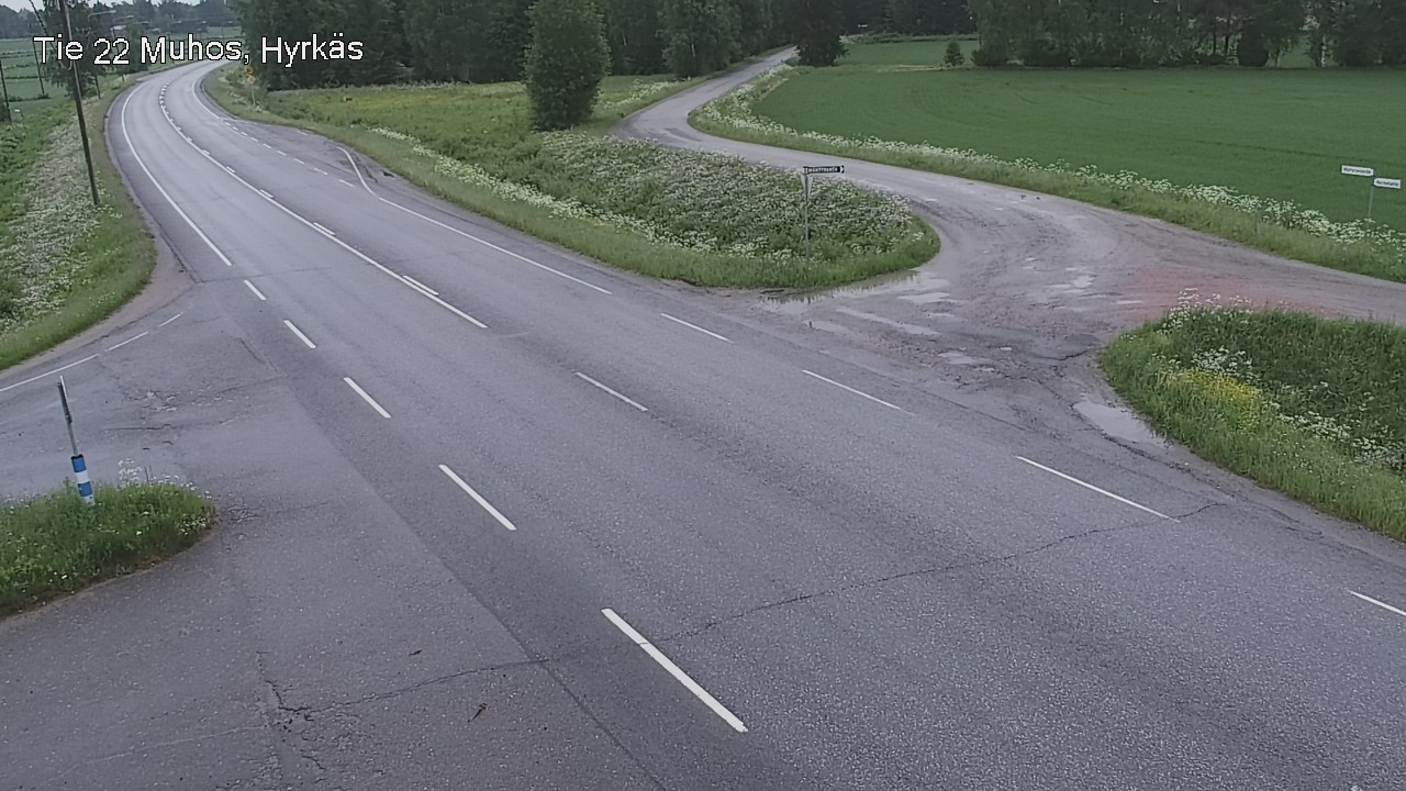 Kelikamerat Kuva Tie 22 Muhos, Hyrkäs, Muhos, Pohjois-Pohjanmaa