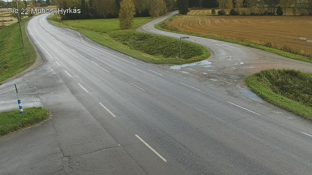 Weather Camera Image Road 22 Muhos, Hyrkäs, Muhos, Pohjois-Pohjanmaa