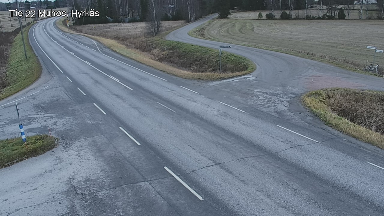 Kelikamerat Kuva Tie 22 Muhos, Hyrkäs, Muhos, Pohjois-Pohjanmaa