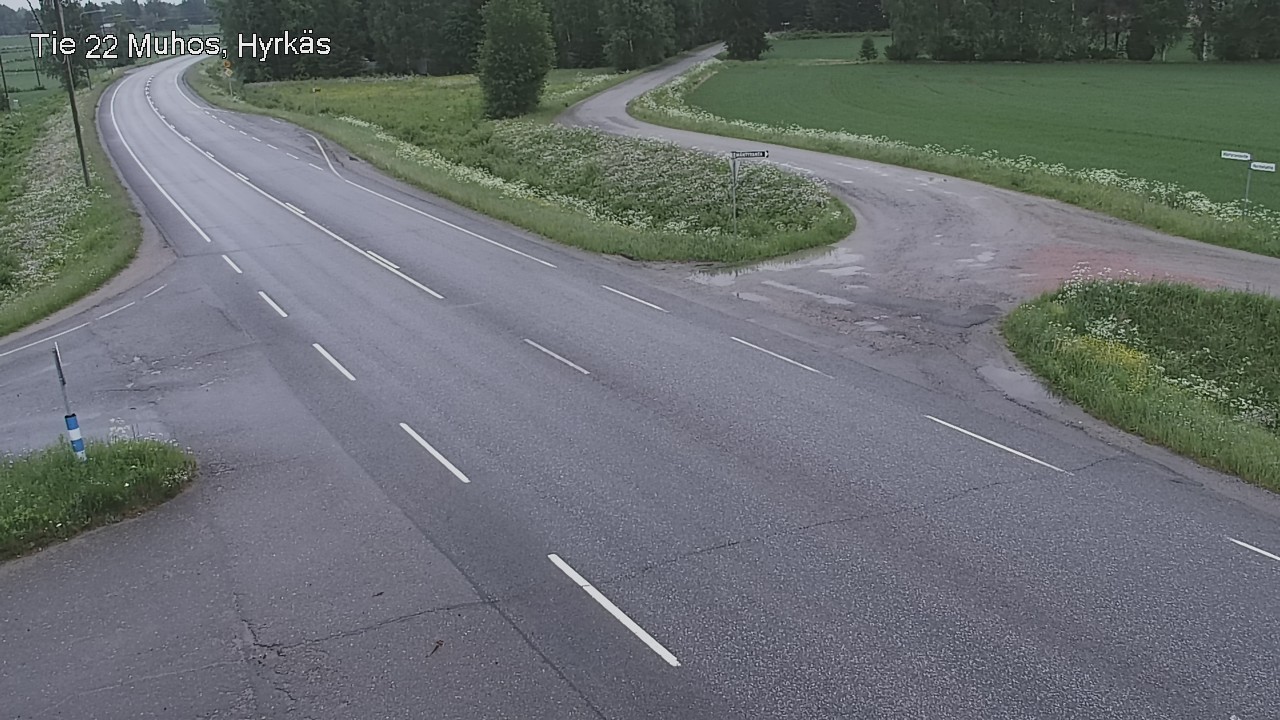 Kelikamerat Kuva Tie 22 Muhos, Hyrkäs, Muhos, Pohjois-Pohjanmaa