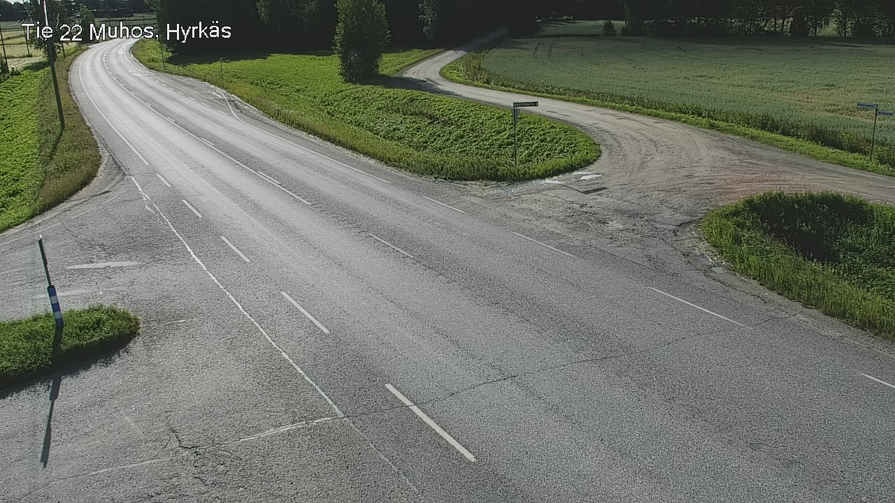 Kelikamerat Kuva Tie 22 Muhos, Hyrkäs, Muhos, Pohjois-Pohjanmaa