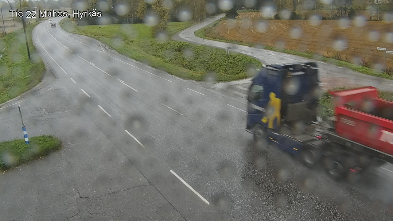 Weather Camera Image Väg 22 Muhos, Hyrkäs, Muhos, Pohjois-Pohjanmaa