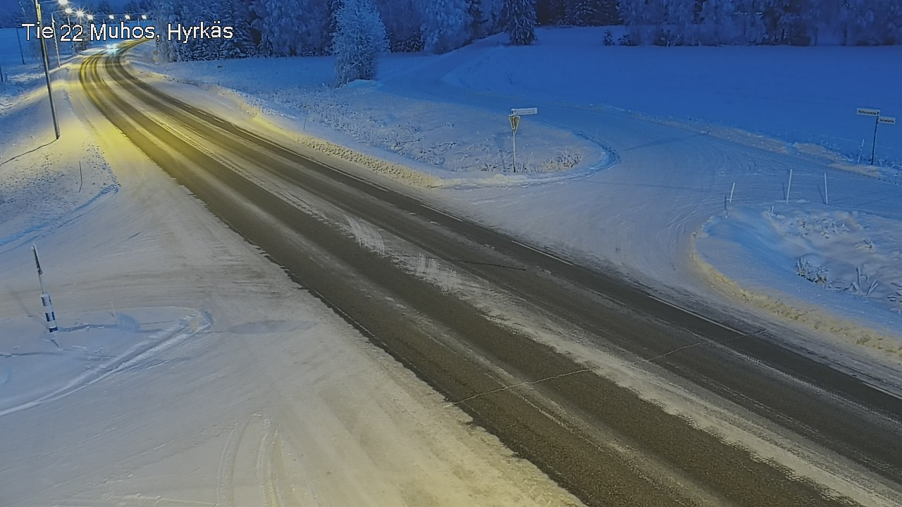 Weather Camera Image Road 22 Muhos, Hyrkäs, Muhos, Pohjois-Pohjanmaa