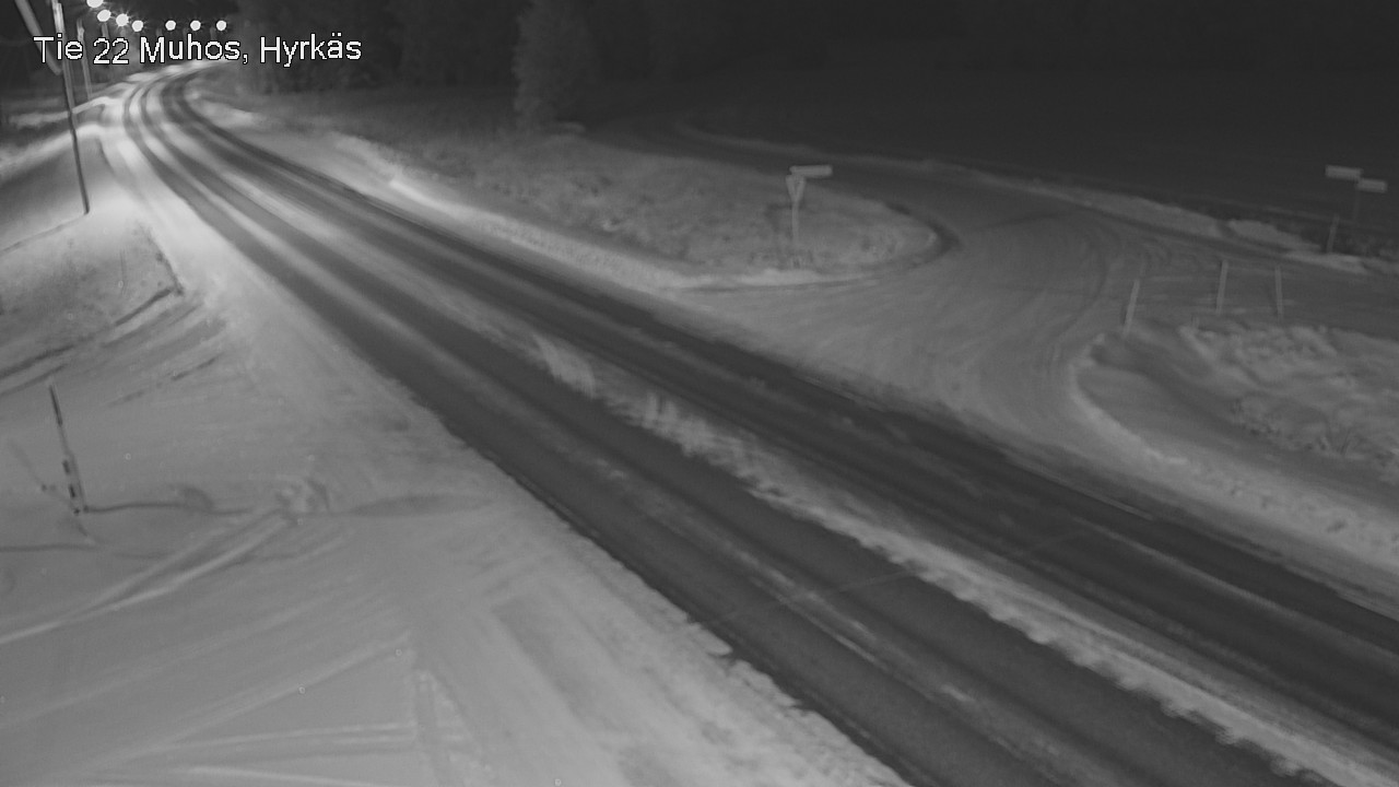 Weather Camera Image Väg 22 Muhos, Hyrkäs, Muhos, Pohjois-Pohjanmaa