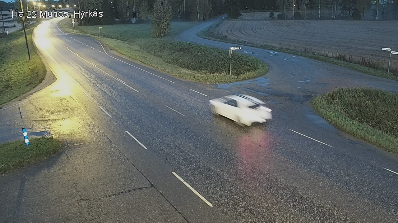 Weather Camera Image Road 22 Muhos, Hyrkäs, Muhos, Pohjois-Pohjanmaa