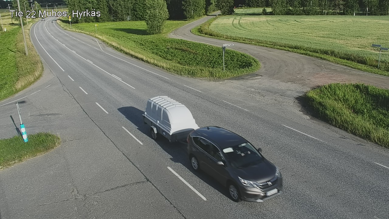 Kelikamerat Kuva Tie 22 Muhos, Hyrkäs, Muhos, Pohjois-Pohjanmaa