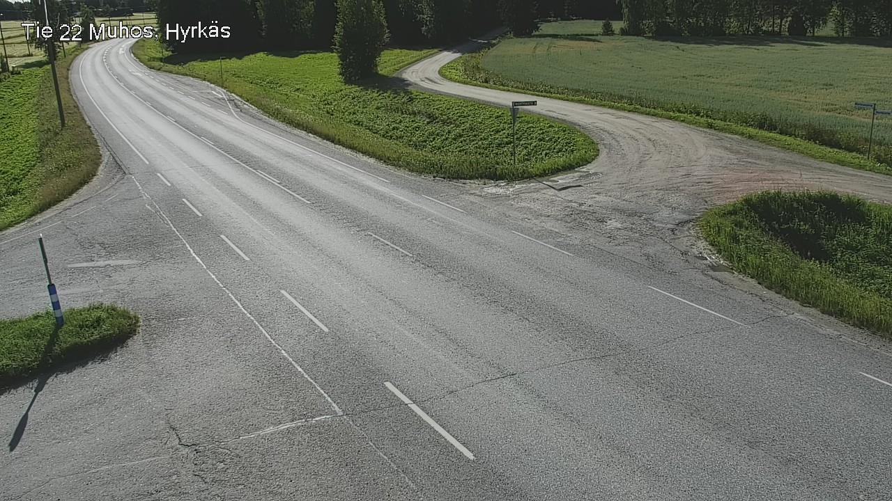 Kelikamerat Kuva Tie 22 Muhos, Hyrkäs, Muhos, Pohjois-Pohjanmaa