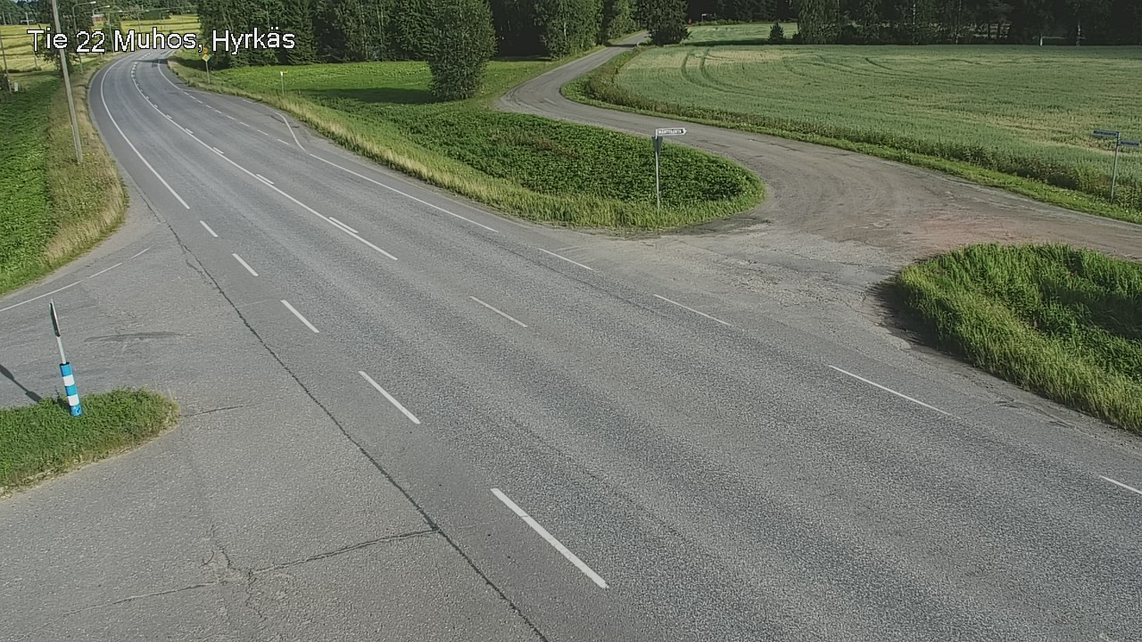 Kelikamerat Kuva Tie 22 Muhos, Hyrkäs, Muhos, Pohjois-Pohjanmaa