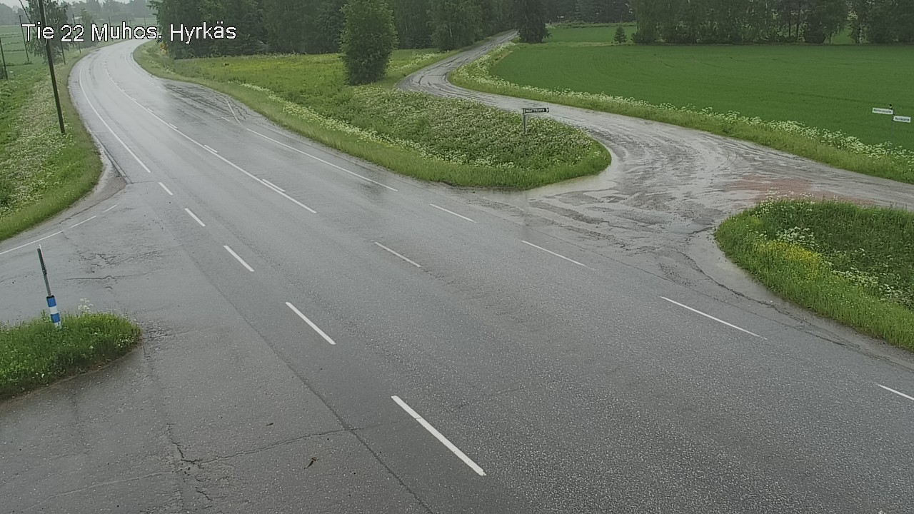 Kelikamerat Kuva Tie 22 Muhos, Hyrkäs, Muhos, Pohjois-Pohjanmaa
