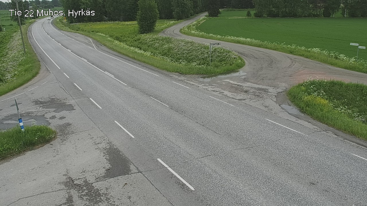 Kelikamerat Kuva Tie 22 Muhos, Hyrkäs, Muhos, Pohjois-Pohjanmaa