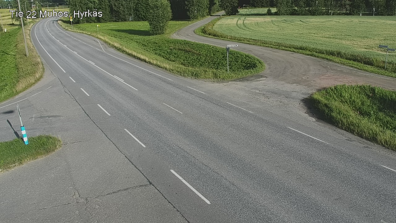Kelikamerat Kuva Tie 22 Muhos, Hyrkäs, Muhos, Pohjois-Pohjanmaa