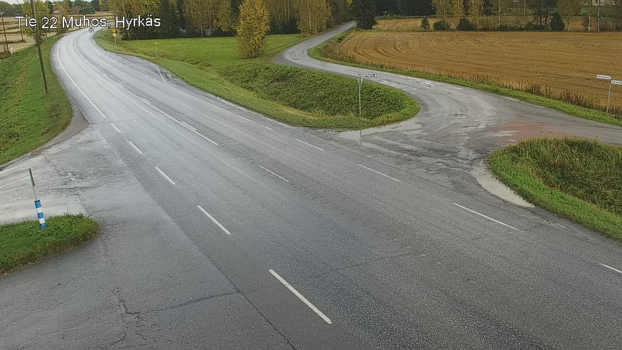 Weather Camera Image Road 22 Muhos, Hyrkäs, Muhos, Pohjois-Pohjanmaa