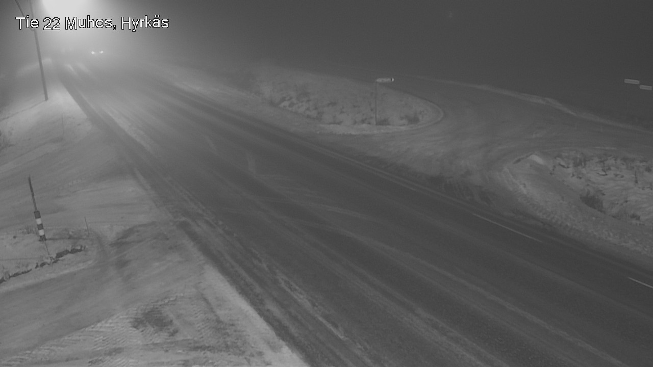 Weather Camera Image Road 22 Muhos, Hyrkäs, Muhos, Pohjois-Pohjanmaa