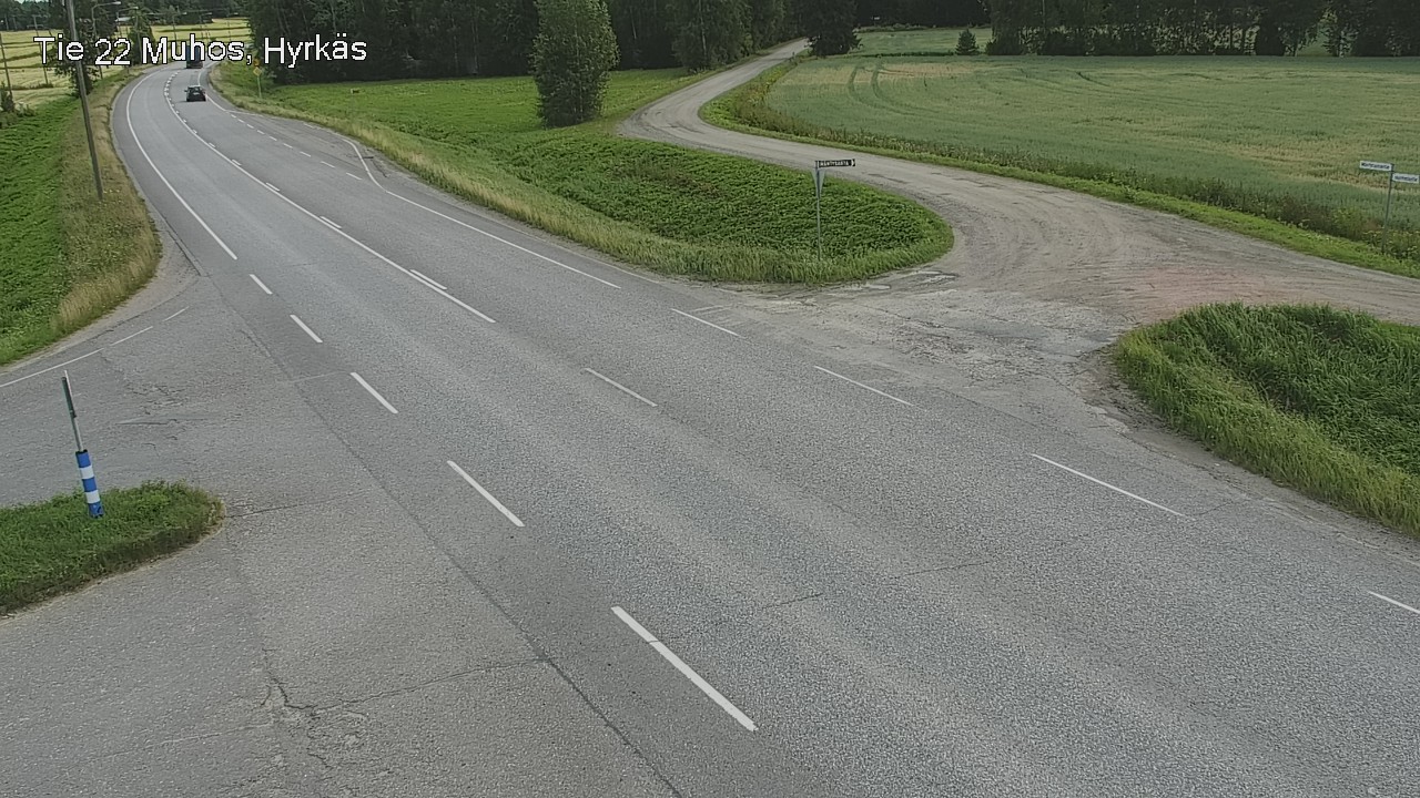 Kelikamerat Kuva Tie 22 Muhos, Hyrkäs, Muhos, Pohjois-Pohjanmaa