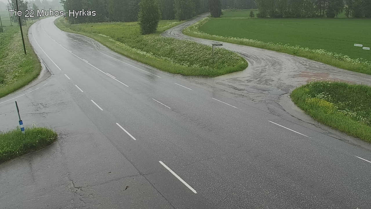 Kelikamerat Kuva Tie 22 Muhos, Hyrkäs, Muhos, Pohjois-Pohjanmaa