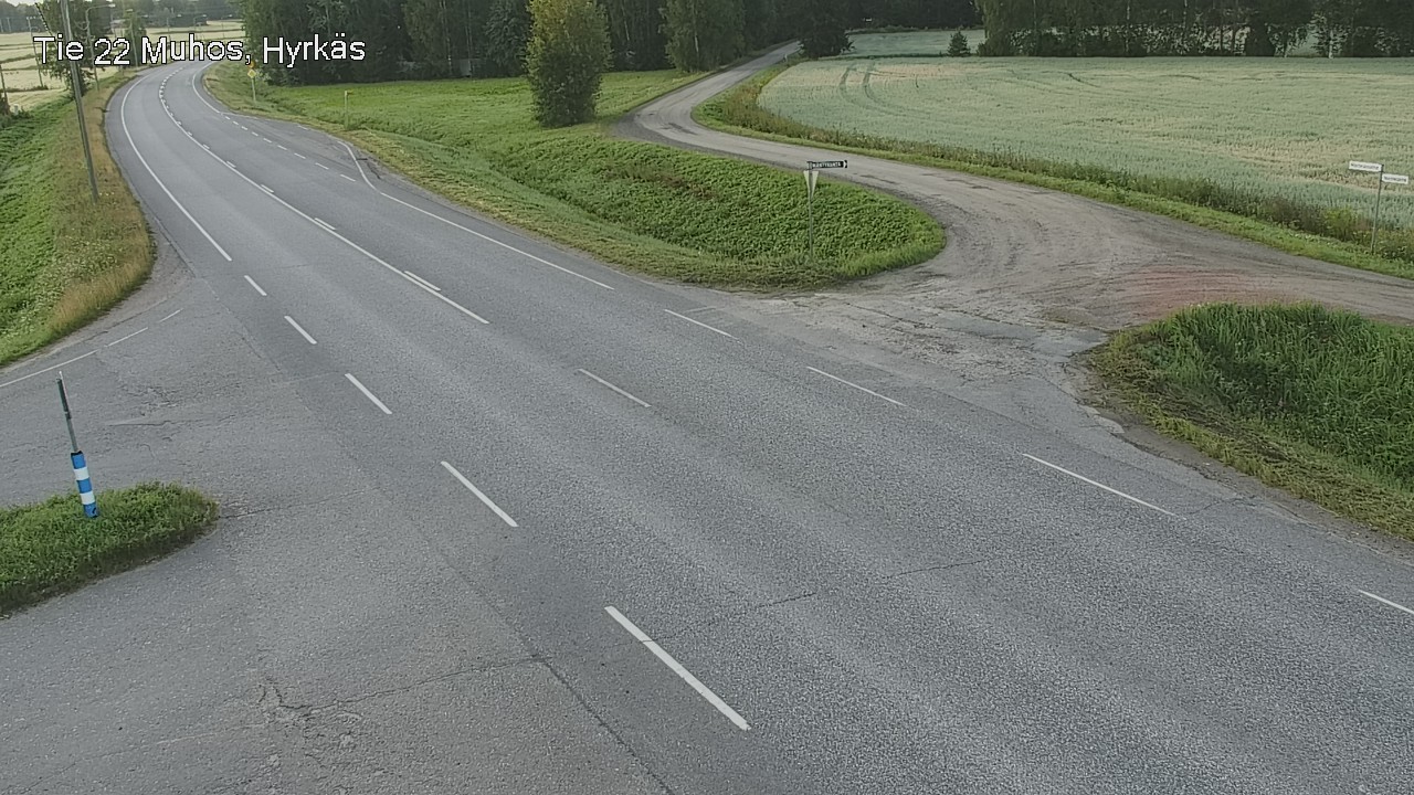 Kelikamerat Kuva Tie 22 Muhos, Hyrkäs, Muhos, Pohjois-Pohjanmaa