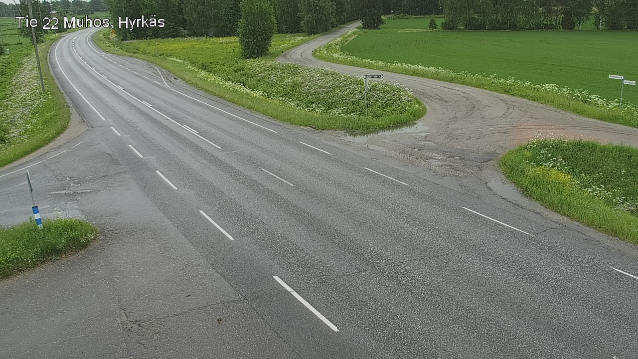 Kelikamerat Kuva Tie 22 Muhos, Hyrkäs, Muhos, Pohjois-Pohjanmaa
