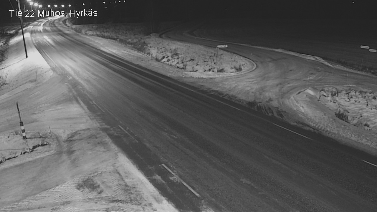 Weather Camera Image Road 22 Muhos, Hyrkäs, Muhos, Pohjois-Pohjanmaa