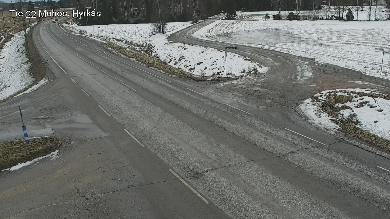 Kelikamerat Kuva Tie 22 Muhos, Hyrkäs, Muhos, Pohjois-Pohjanmaa