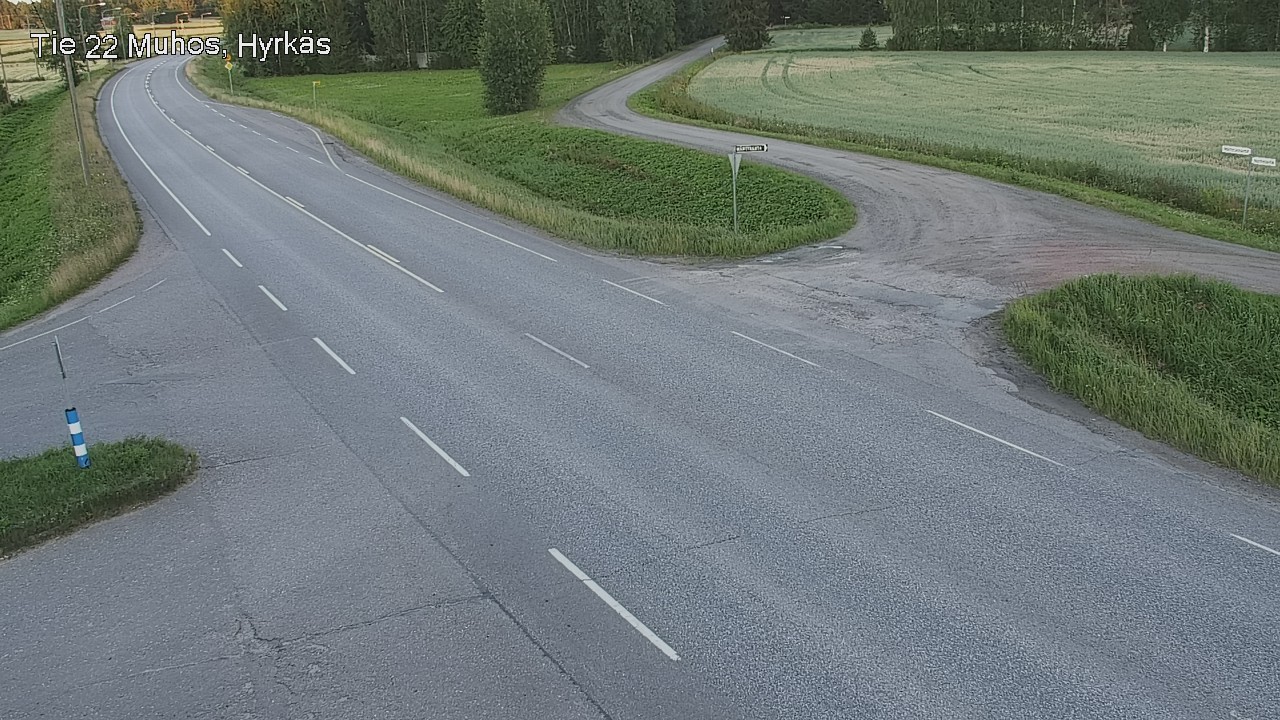 Kelikamerat Kuva Tie 22 Muhos, Hyrkäs, Muhos, Pohjois-Pohjanmaa