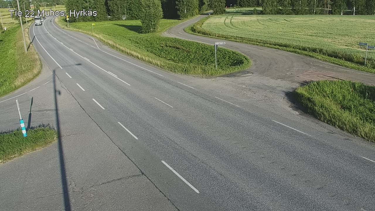 Kelikamerat Kuva Tie 22 Muhos, Hyrkäs, Muhos, Pohjois-Pohjanmaa