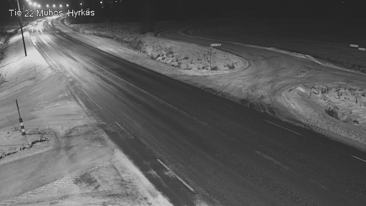 Weather Camera Image Road 22 Muhos, Hyrkäs, Muhos, Pohjois-Pohjanmaa