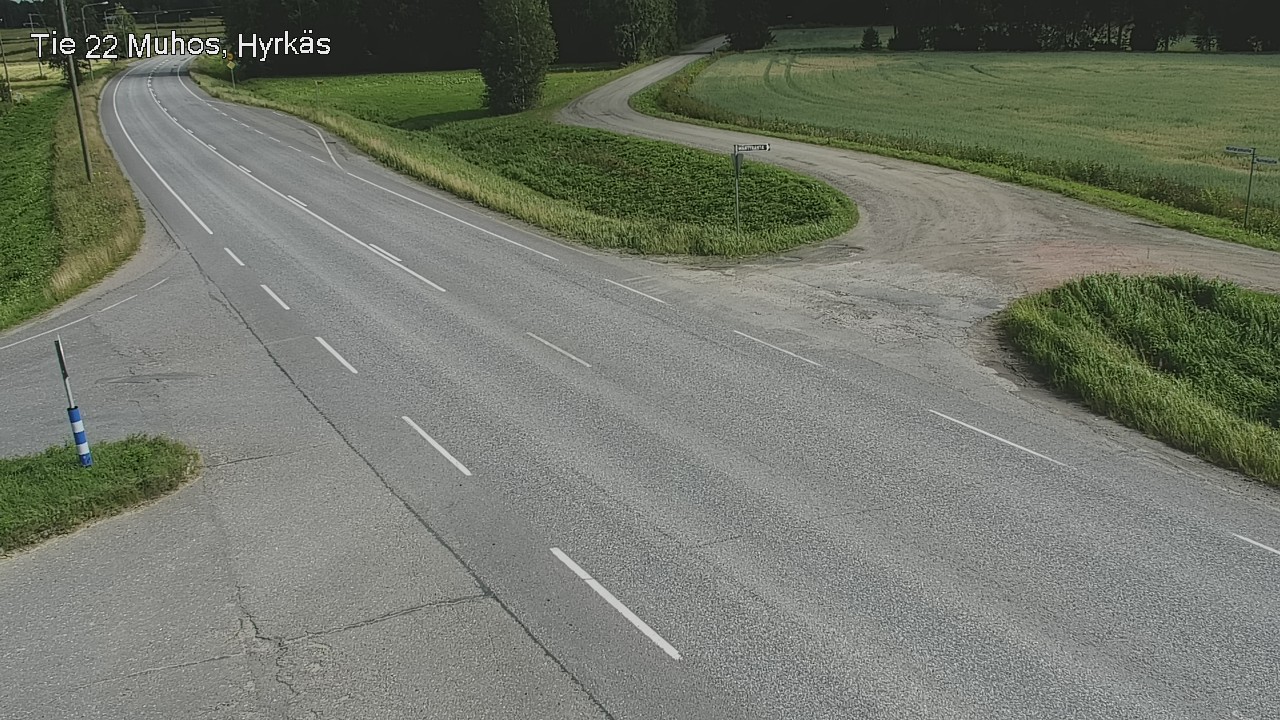 Kelikamerat Kuva Tie 22 Muhos, Hyrkäs, Muhos, Pohjois-Pohjanmaa