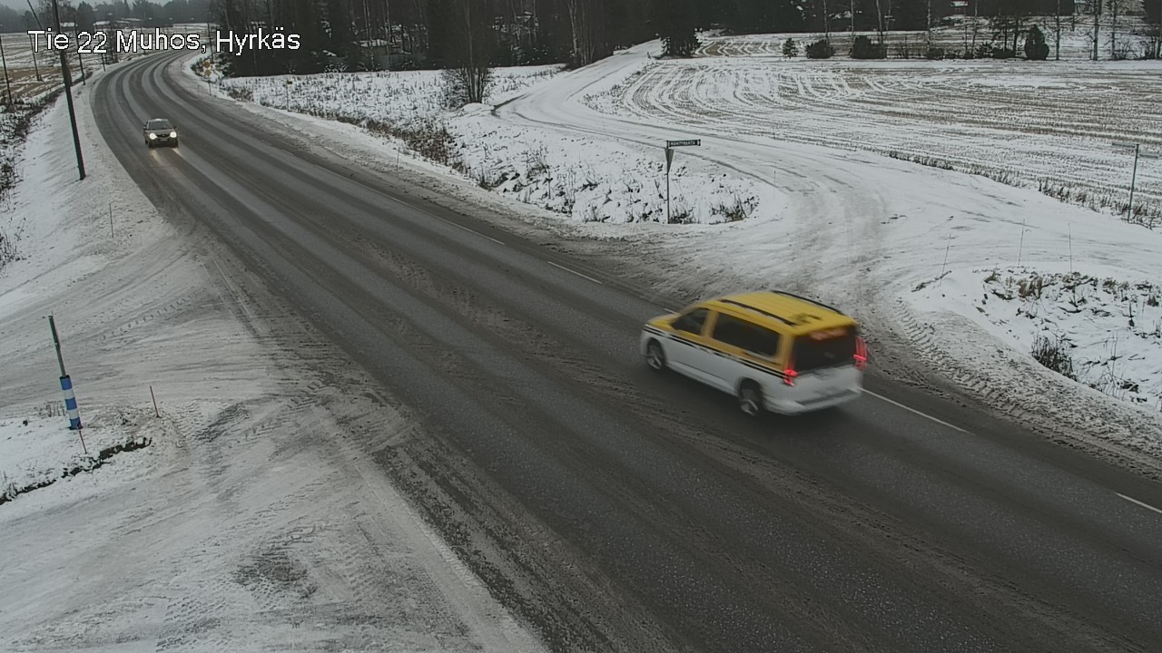 Weather Camera Image Road 22 Muhos, Hyrkäs, Muhos, Pohjois-Pohjanmaa