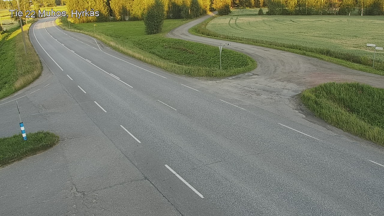 Kelikamerat Kuva Tie 22 Muhos, Hyrkäs, Muhos, Pohjois-Pohjanmaa