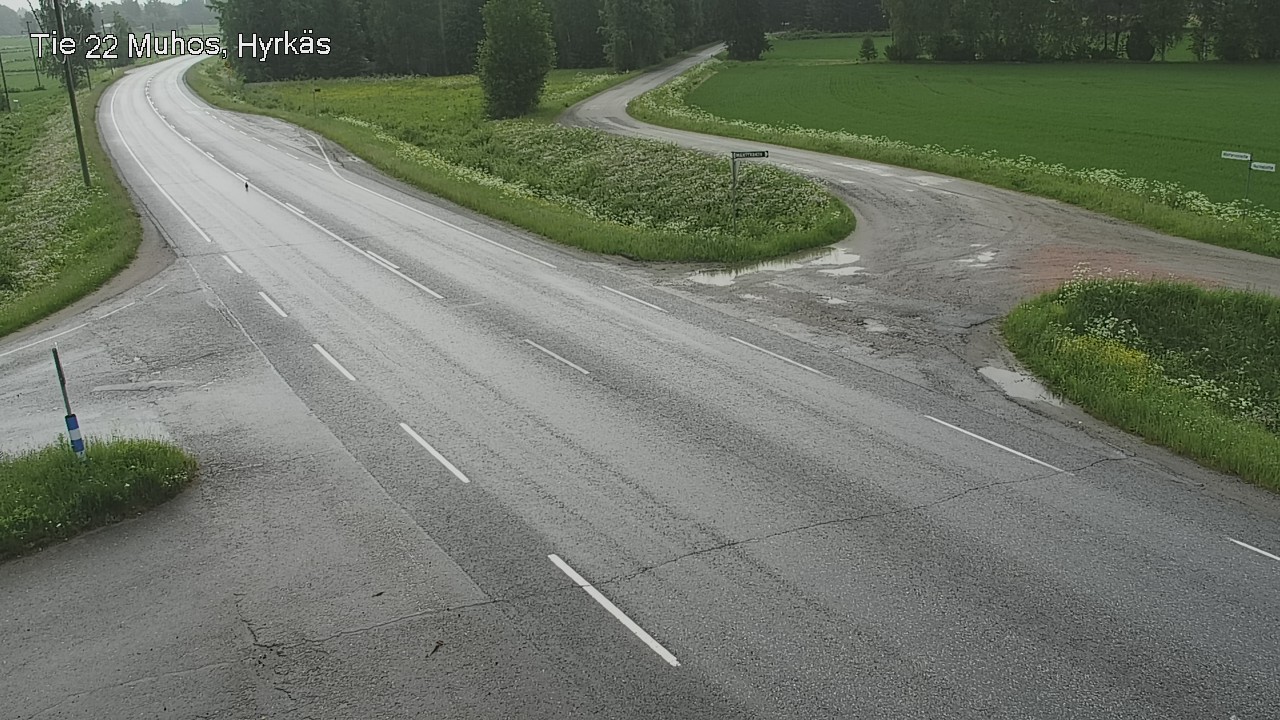 Kelikamerat Kuva Tie 22 Muhos, Hyrkäs, Muhos, Pohjois-Pohjanmaa