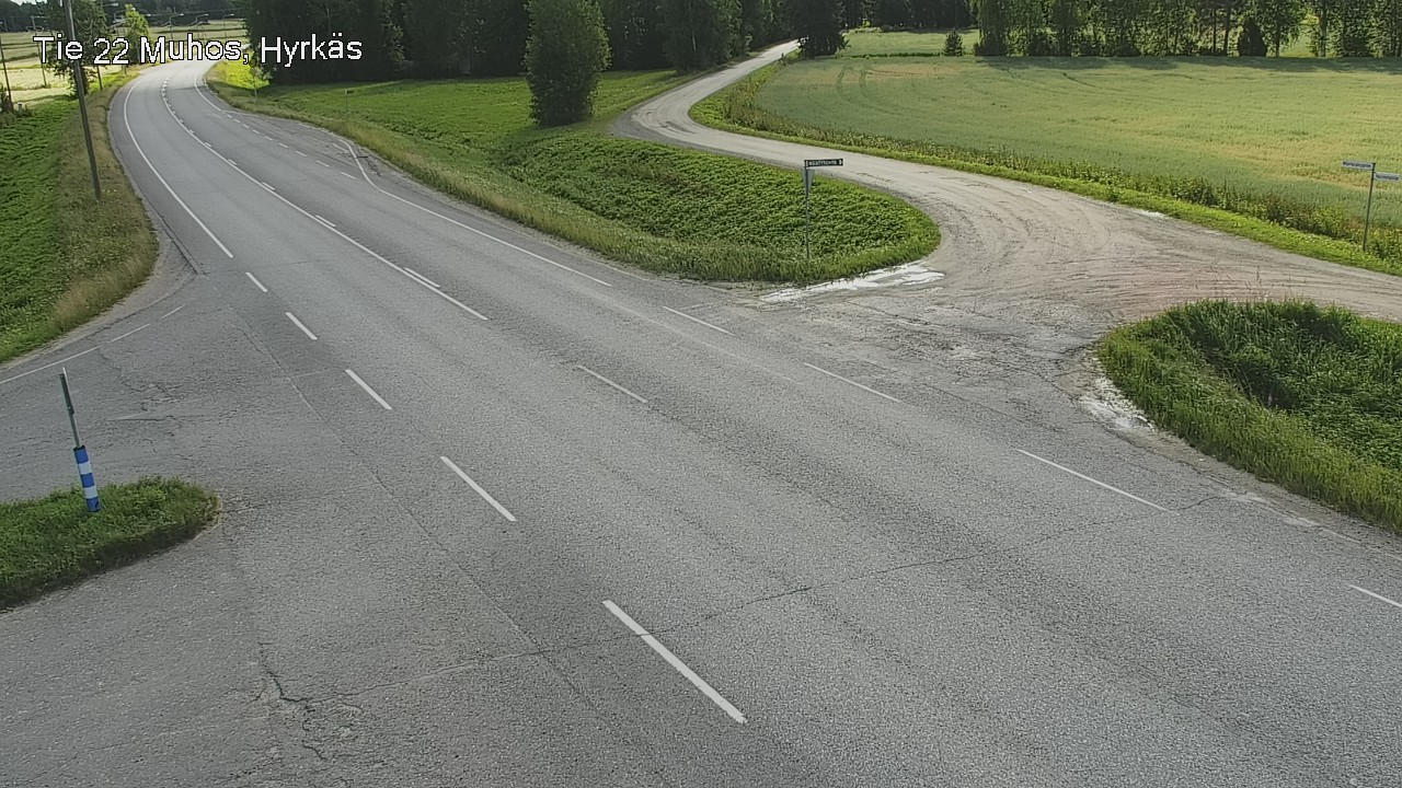 Kelikamerat Kuva Tie 22 Muhos, Hyrkäs, Muhos, Pohjois-Pohjanmaa