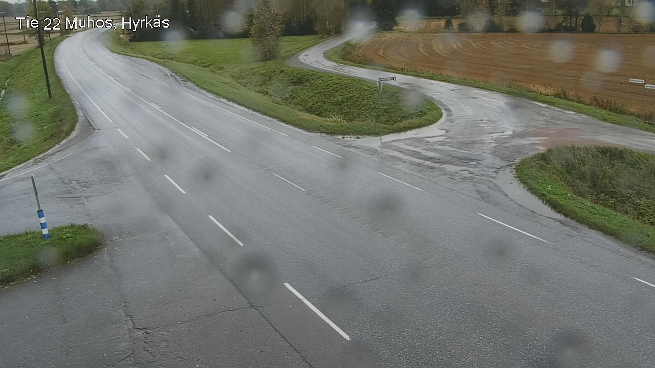Weather Camera Image Väg 22 Muhos, Hyrkäs, Muhos, Pohjois-Pohjanmaa