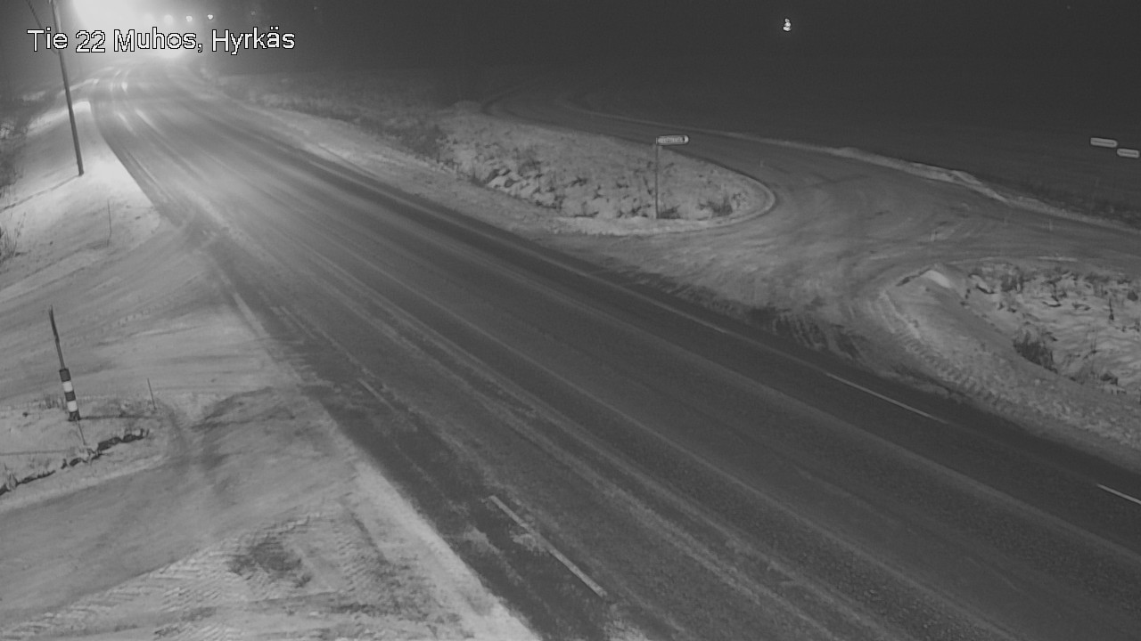 Weather Camera Image Road 22 Muhos, Hyrkäs, Muhos, Pohjois-Pohjanmaa