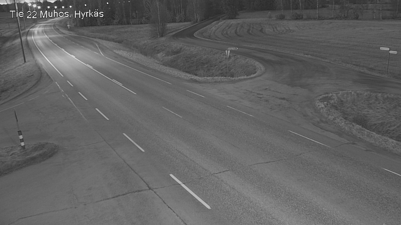 Kelikamerat Kuva Tie 22 Muhos, Hyrkäs, Muhos, Pohjois-Pohjanmaa