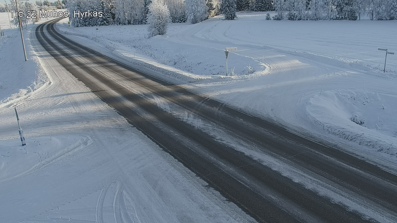 Weather Camera Image Road 22 Muhos, Hyrkäs, Muhos, Pohjois-Pohjanmaa