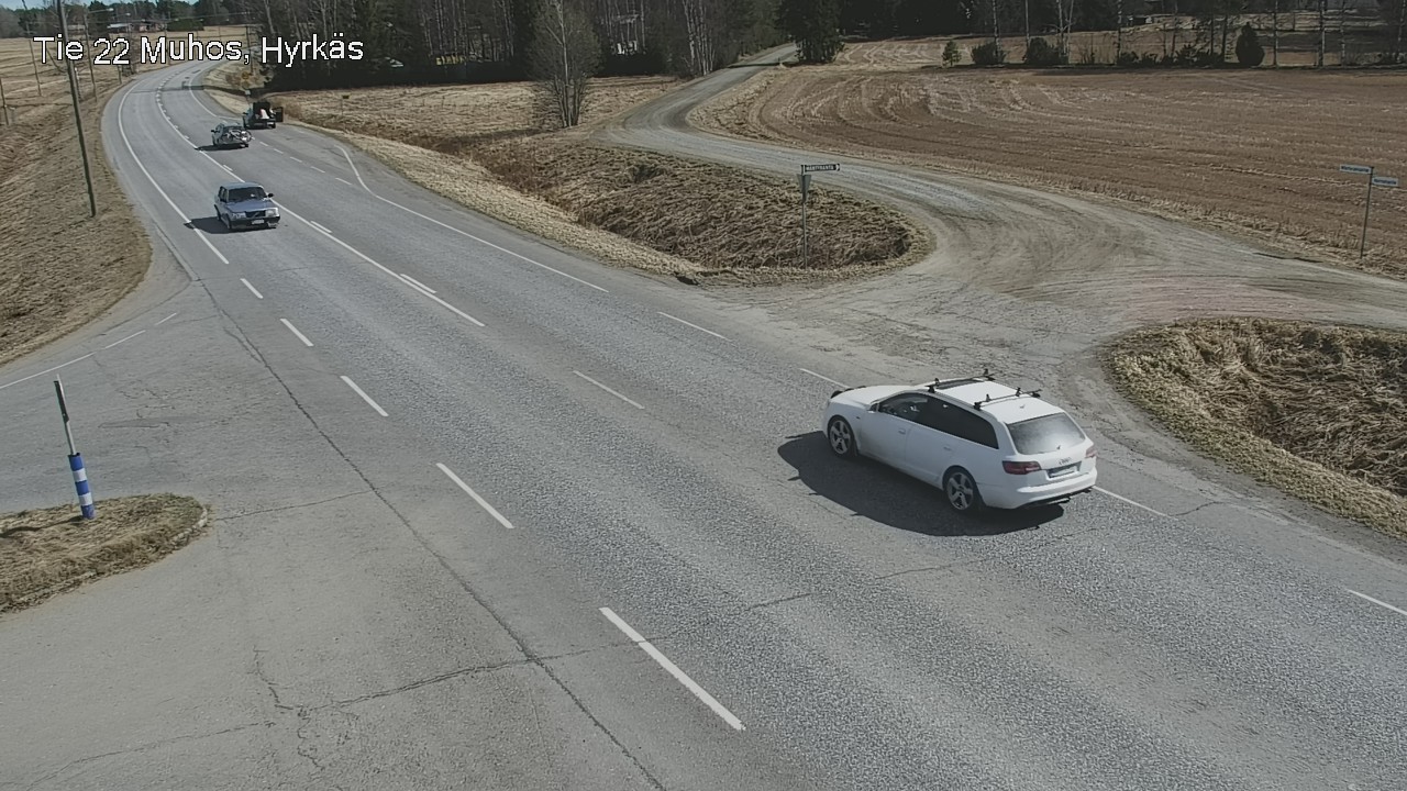 Weather Camera Image Road 22 Muhos, Hyrkäs, Muhos, Pohjois-Pohjanmaa