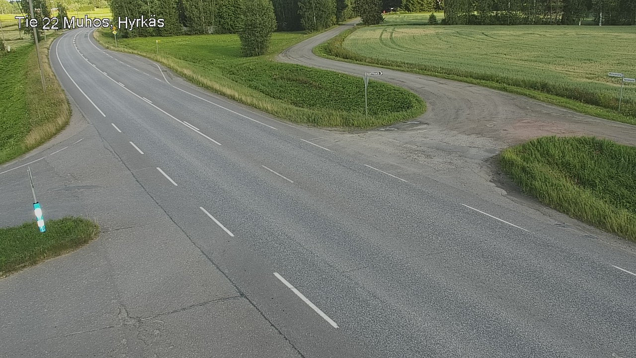 Kelikamerat Kuva Tie 22 Muhos, Hyrkäs, Muhos, Pohjois-Pohjanmaa