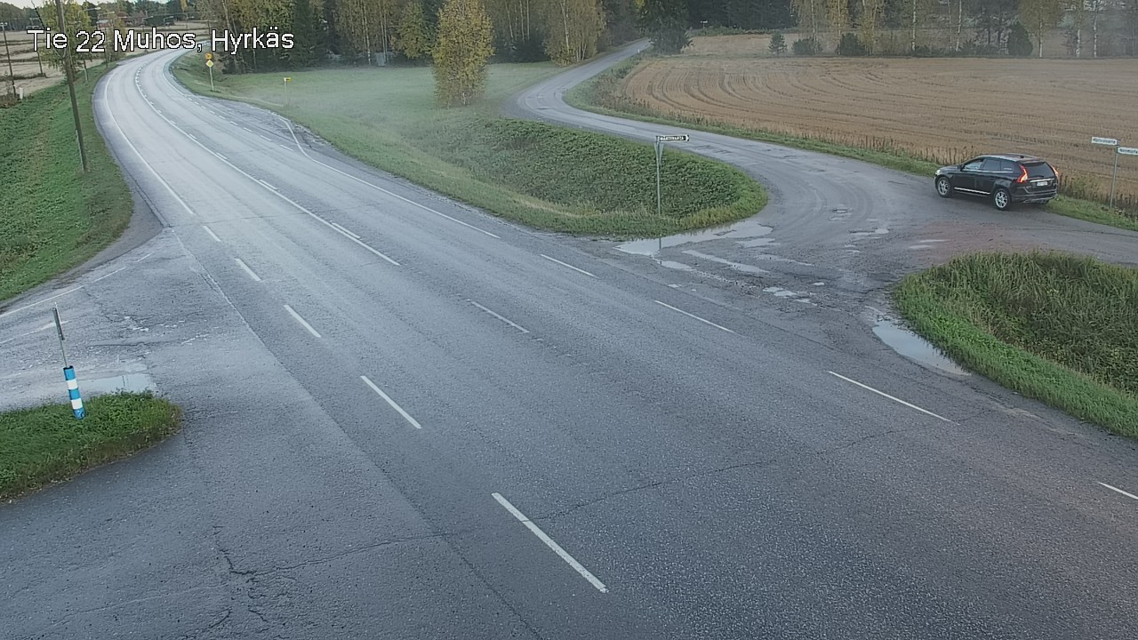 Weather Camera Image Road 22 Muhos, Hyrkäs, Muhos, Pohjois-Pohjanmaa