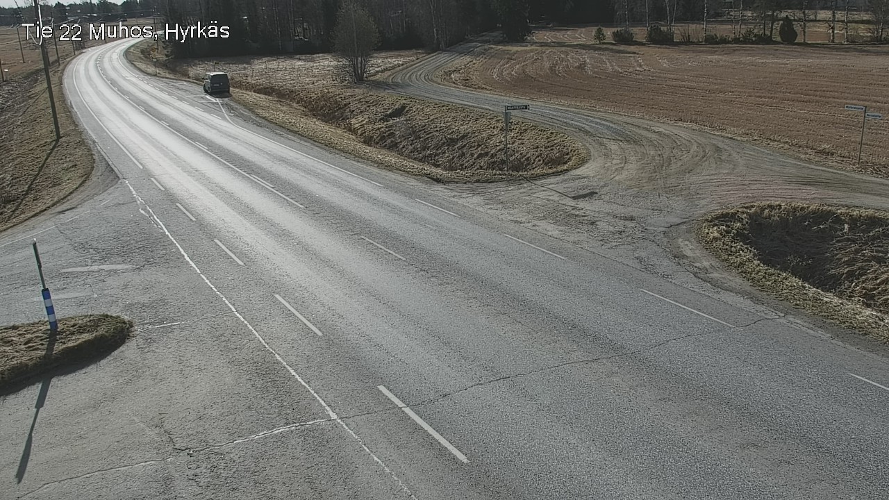Weather Camera Image Road 22 Muhos, Hyrkäs, Muhos, Pohjois-Pohjanmaa