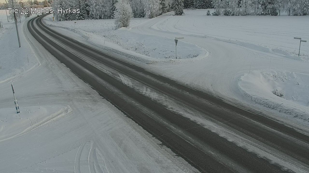 Weather Camera Image Road 22 Muhos, Hyrkäs, Muhos, Pohjois-Pohjanmaa