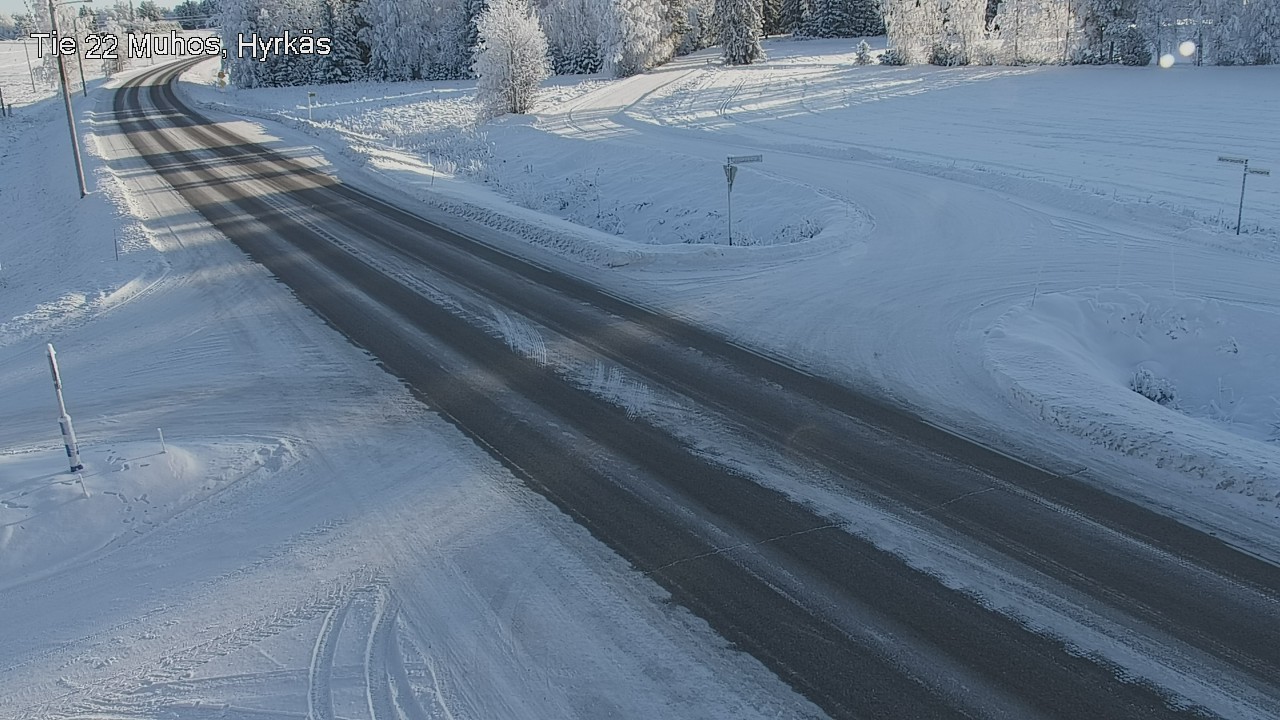 Weather Camera Image Road 22 Muhos, Hyrkäs, Muhos, Pohjois-Pohjanmaa