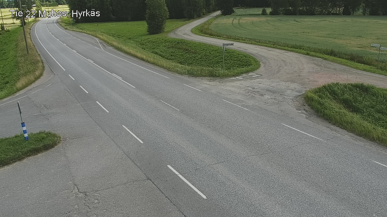 Kelikamerat Kuva Tie 22 Muhos, Hyrkäs, Muhos, Pohjois-Pohjanmaa