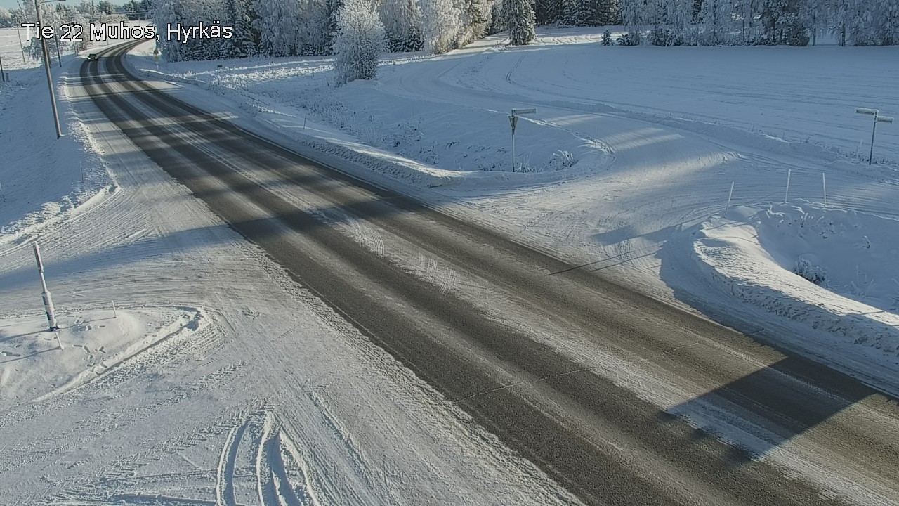 Weather Camera Image Road 22 Muhos, Hyrkäs, Muhos, Pohjois-Pohjanmaa