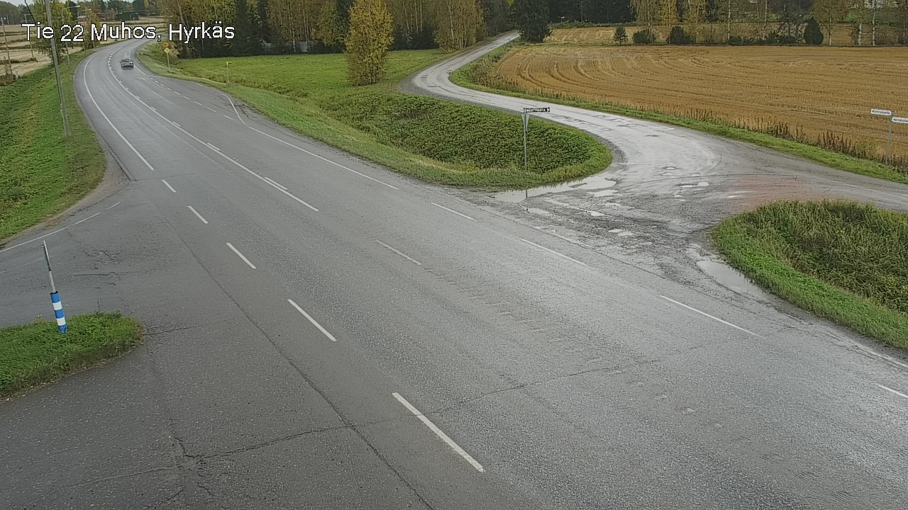 Weather Camera Image Road 22 Muhos, Hyrkäs, Muhos, Pohjois-Pohjanmaa