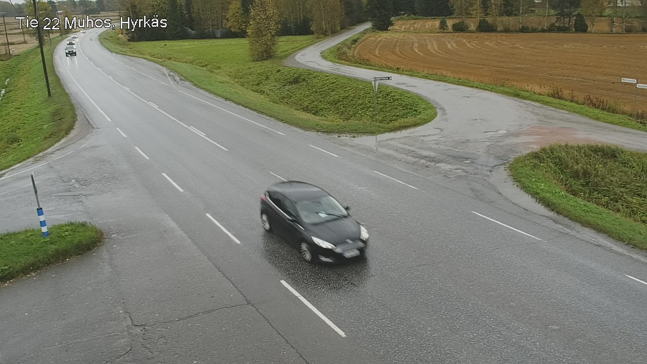 Weather Camera Image Väg 22 Muhos, Hyrkäs, Muhos, Pohjois-Pohjanmaa