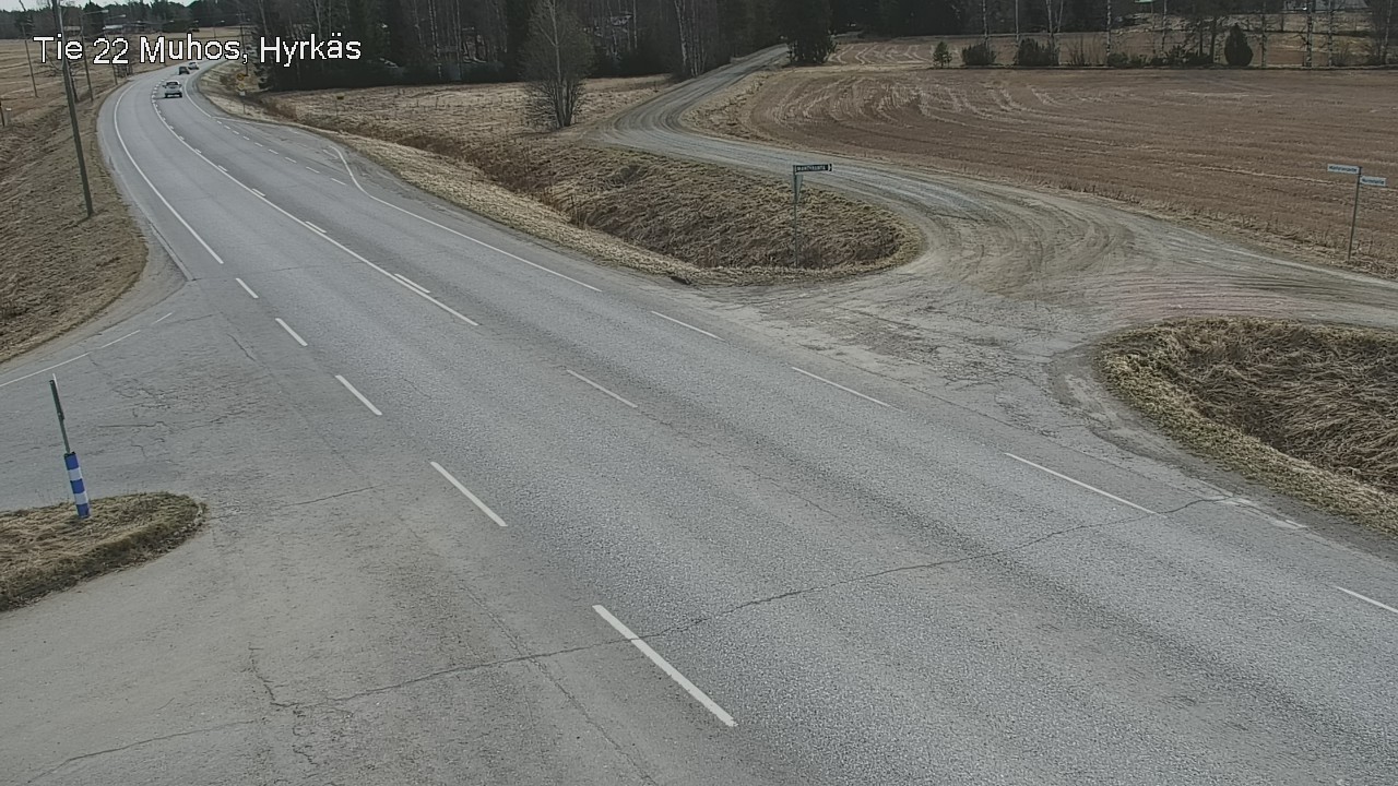 Weather Camera Image Road 22 Muhos, Hyrkäs, Muhos, Pohjois-Pohjanmaa